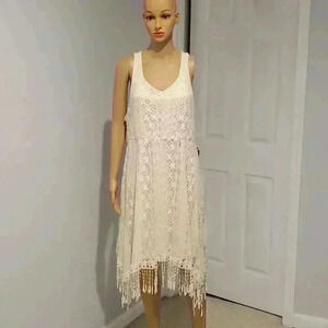 COPY - Maurices lace fringe hem dress
